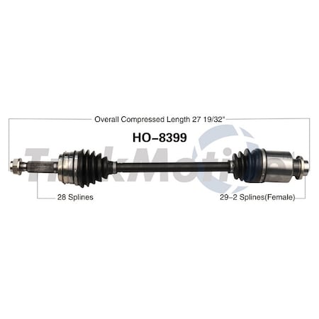 Surtrack Axle Cv Axle Shaft, Ho-8399 HO-8399